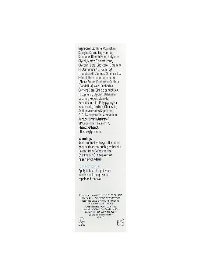 RoC - RoC, Barrier Renew, PM Moisturizer, Fragrance Free, 2.5 fl oz (74 ml) - Image 1