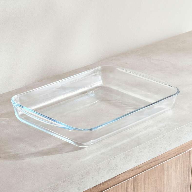 Pan Home Pyrex Borosilicate Glass Rectangular Roaster Pan 40x27x6cm - Clear - 202RHT9900004 - Image 4