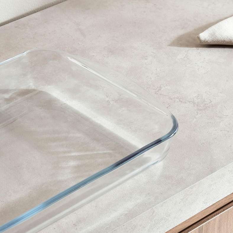 Pan Home Pyrex Borosilicate Glass Rectangular Roaster Pan 40x27x6cm - Clear - 202RHT9900004 - Image 2