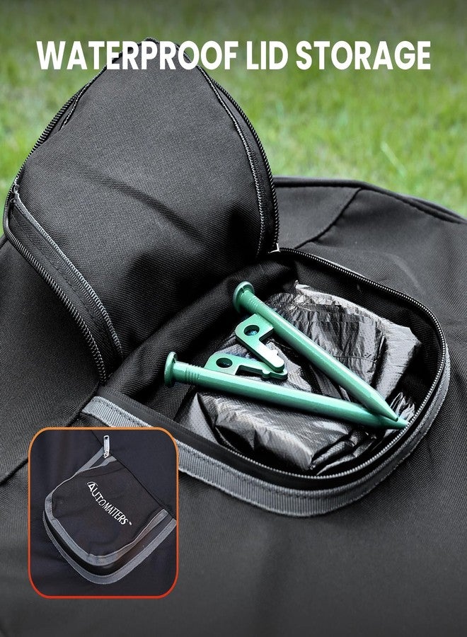 AUTOMATTERS Pop-Up Trash Bin with Removable Divider, Heavy Duty Bottom, Collapsible Storage for Camping, Laundry, Storage and Garden, Waterproof and Tear Resistance Material with Air Vent - Image 5