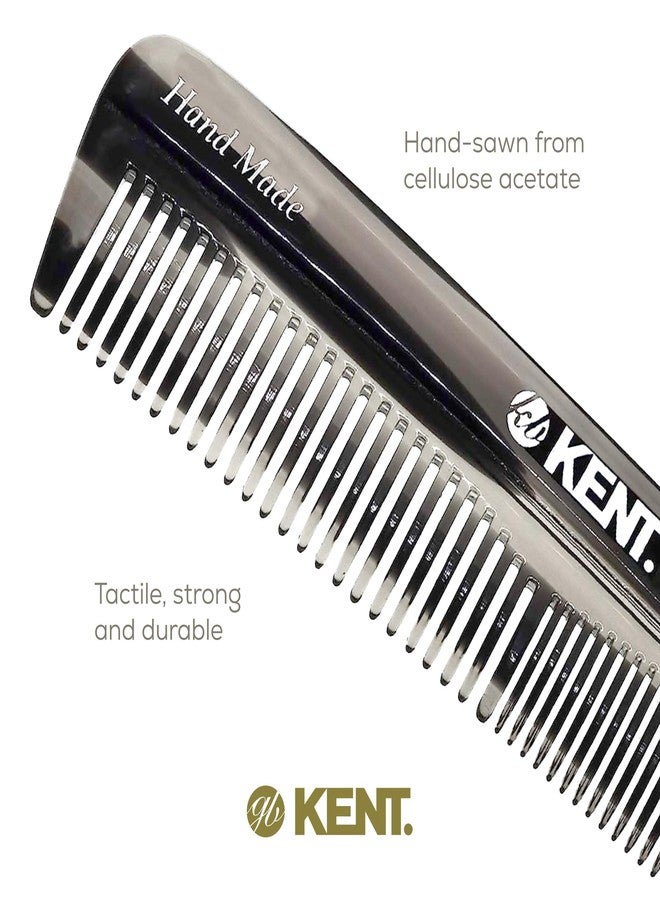 Kent R7T Black Graphite Fine Tooth and Wide Tooth Hair Comb - Handmade Pocket Comb for Men, Best Beard and Mustache Comb for Everyday Grooming, Sawcut made in England - Image 5