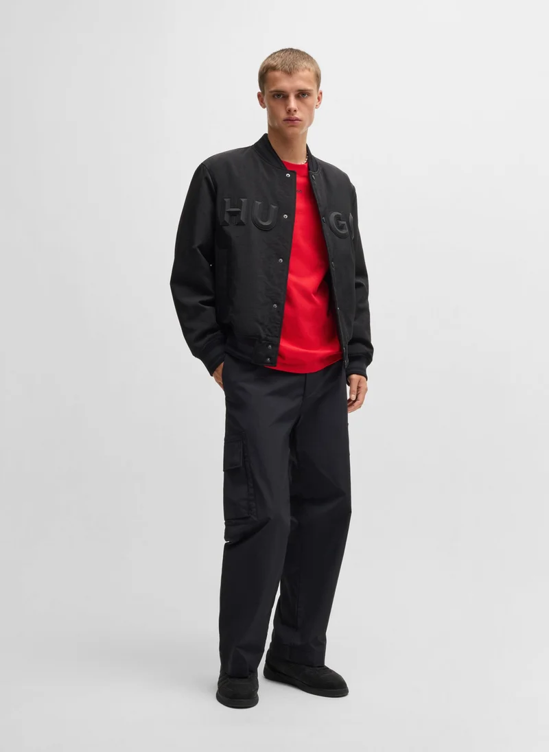 HUGO Relaxed-fit T-shirt in cotton with logo print