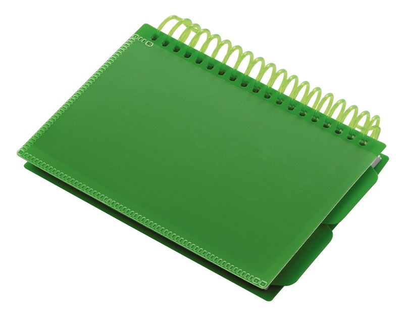 Oxford Spiral Index Cards with Poly Cover, 3" x 5", Ruled, White Cards, Cover Color May Vary, 50 Cards/Book (73138) - Image 1