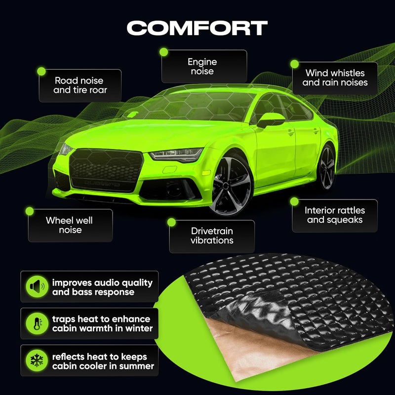 SGM Black Premium Car Sound Deadening Mat - Image 5