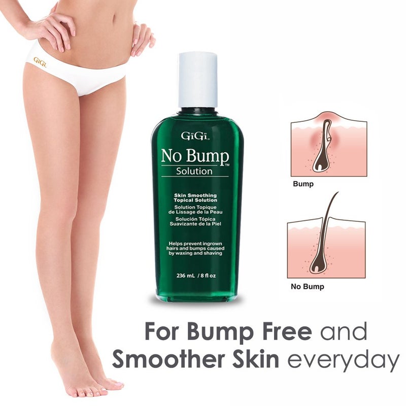 GIGI No Bump Solution - Ingrown Hair Treatment & Skin Smoothing for After Shave Waxing, Prevents Razor Bumps & Post-Waxing Irritation, 8 fl oz - Image 4