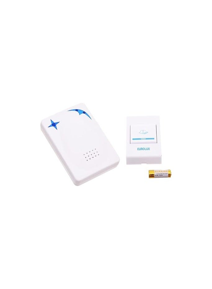 جرس باب لاسلكي يعمل بالتحكم عن بعد بلاستيكي مناسب للمنزل والمكاتب والعيادات