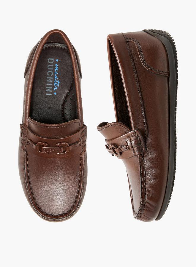 Mister Duchini Boys Metal Accent Loafers - Image 1