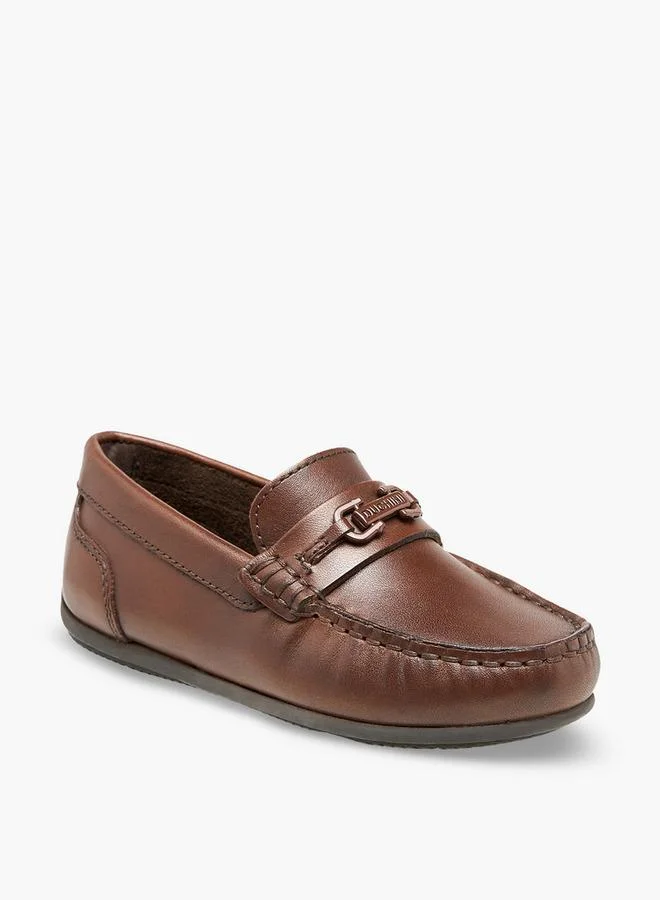 Mister Duchini Boys Metal Accent Loafers