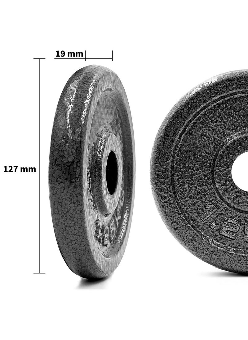 AGD Single Dumbbell Disc 1.25kg Weight Lifting Plate For Gym Black  - Image 3