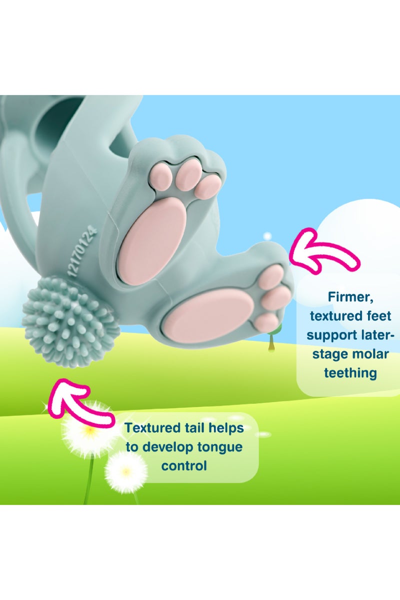 Brush-Baby Bobbie Bunny Infant Teething Toy | Soft Silicone | Hygienic & Dishwasher Safe | 0–3 Years - Image 4