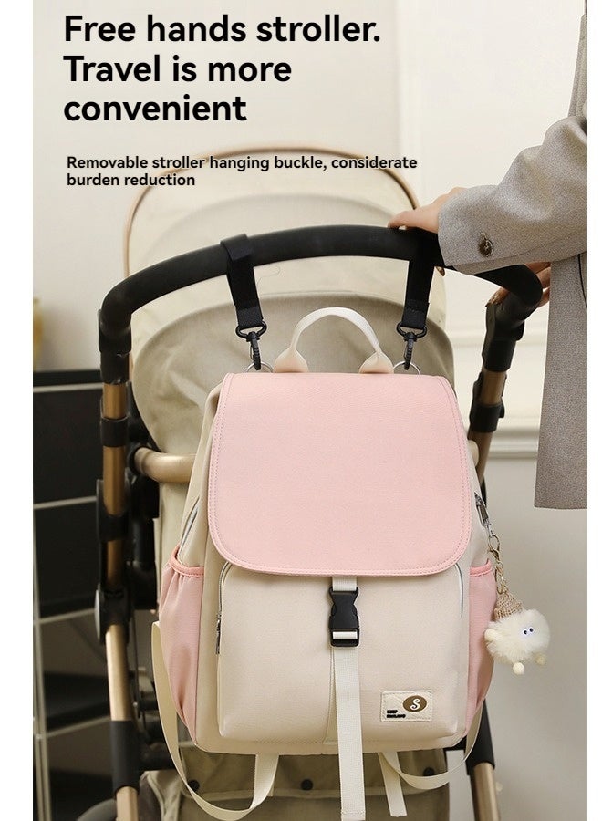 Beauenty Diaper Bag Backpack - Waterproof Changing Tote, Multi-Function Travel Portable Bassinet, Large Capacity Mommy Bag for Baby - Image 4