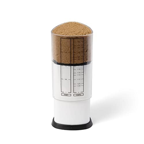 KitchenArt 2 Cup Tri Adjust A-Cup, Easy Pour Measuring Cup, 3.25x3.25x6", Black/White - Image 2