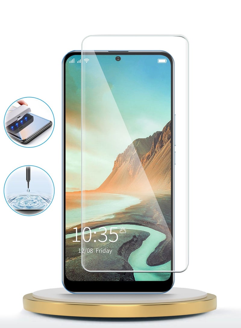 Wtech Honor 50 5G 2021 Premium Curved Edges UV Full Glue Full Cover Tempered Glass Screen Protector (MSGUCN) - Clear - Image 4