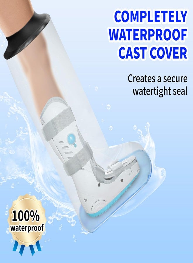 KEEFITT Adult Leg Cast Protector for Shower, KT5103 Waterproof Cast Cover for Shower Lower Leg with Non-Slip Padding Bottom, Watertight Protection to Broken Leg, Foot Ankle, Wound and Burns - Image 4