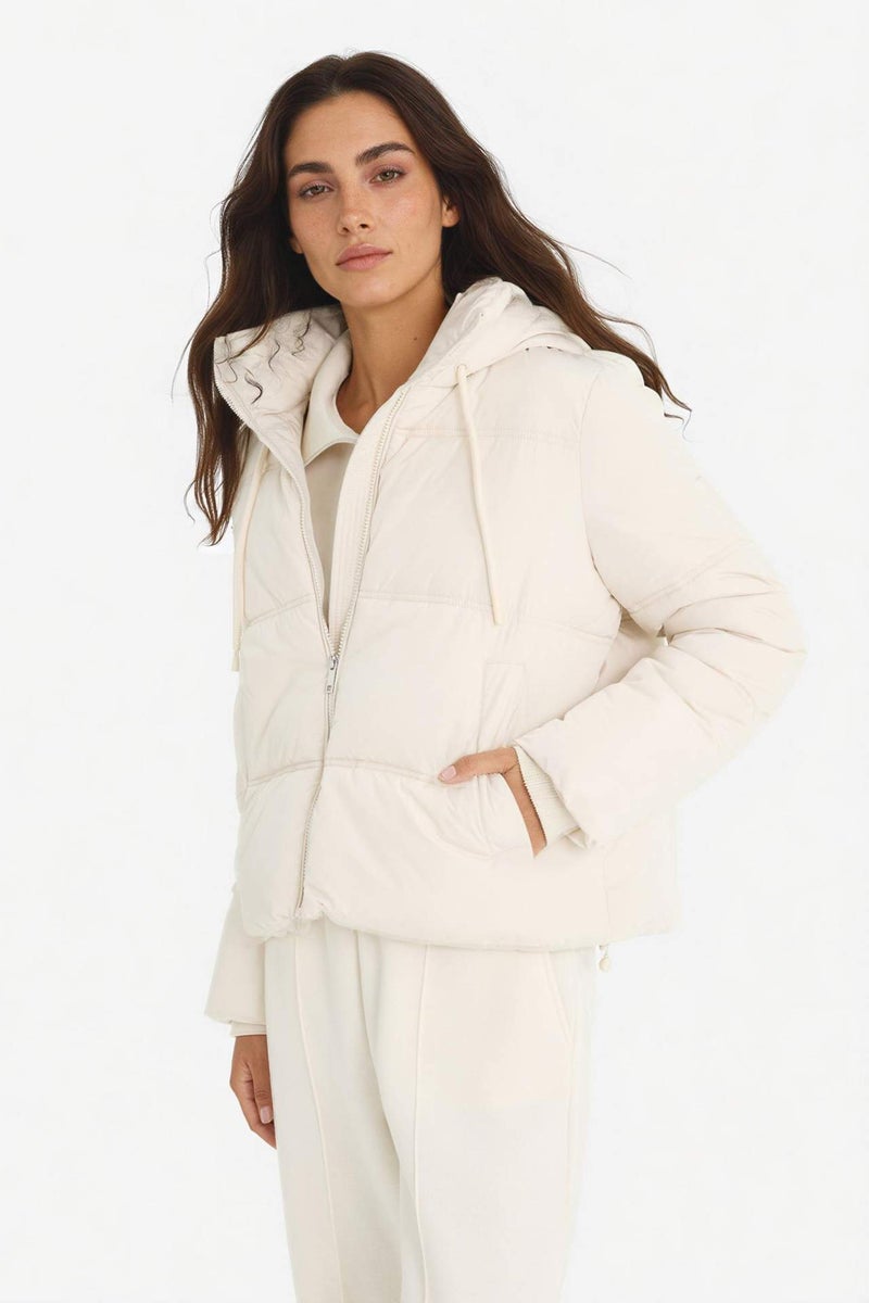 DeFacto Regular Fit Hooded Puffer Jacket - Image 3
