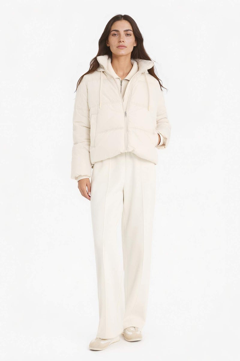 DeFacto Regular Fit Hooded Puffer Jacket - Image 2