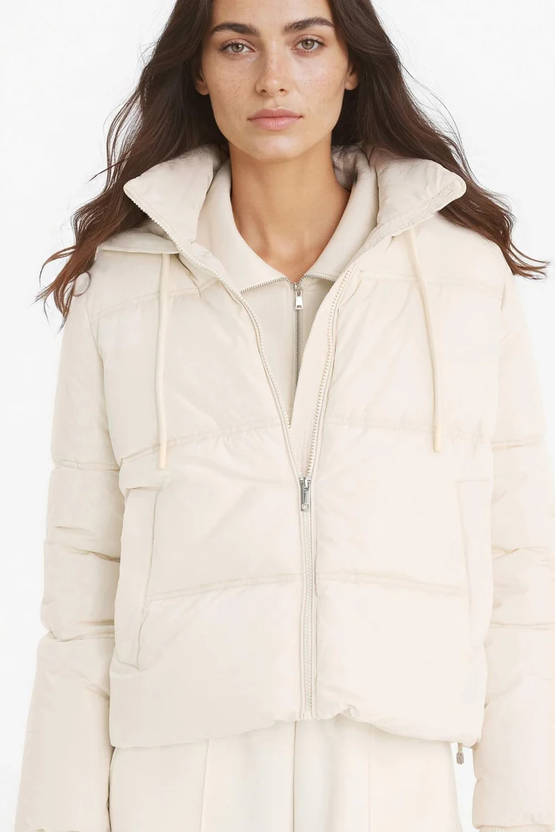 ديفاكتو Regular Fit Hooded Puffer Jacket