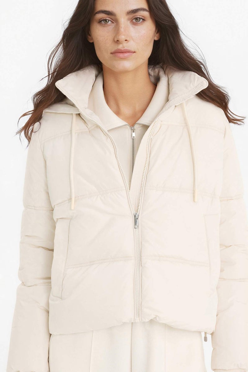 DeFacto Regular Fit Hooded Puffer Jacket - Image 1