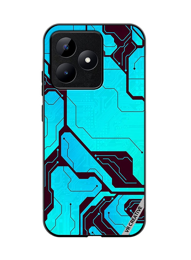 VR CREATIVE Protective Case Cover For Realme C53 Tech A-02 Design Multicolour - Image 1