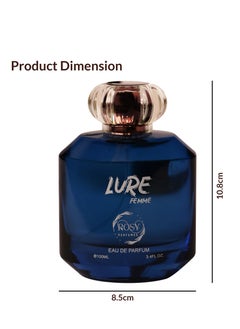 ROSY PERFUMES LURE Women's Perfume 100ML Lovely Modern Floral Fragrance Long-Lasting Scent  Perfect Gift for Her  - Image 2