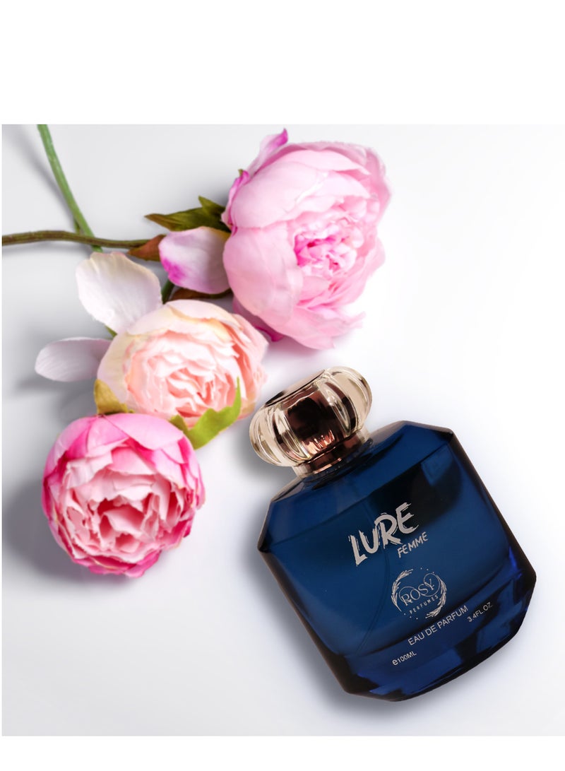 ROSY PERFUMES LURE Women's Perfume 100ML Lovely Modern Floral Fragrance Long-Lasting Scent  Perfect Gift for Her - Image 3