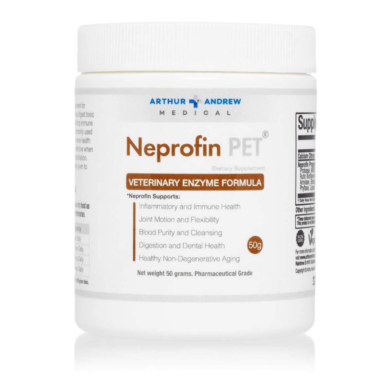 Arthur Andrew Medical, Neprofin PET, Veterinary Enzyme Formula, Household Pet Support for Pain-Free Living, Vegan, Non-GMO, 50g Tub - Image 5