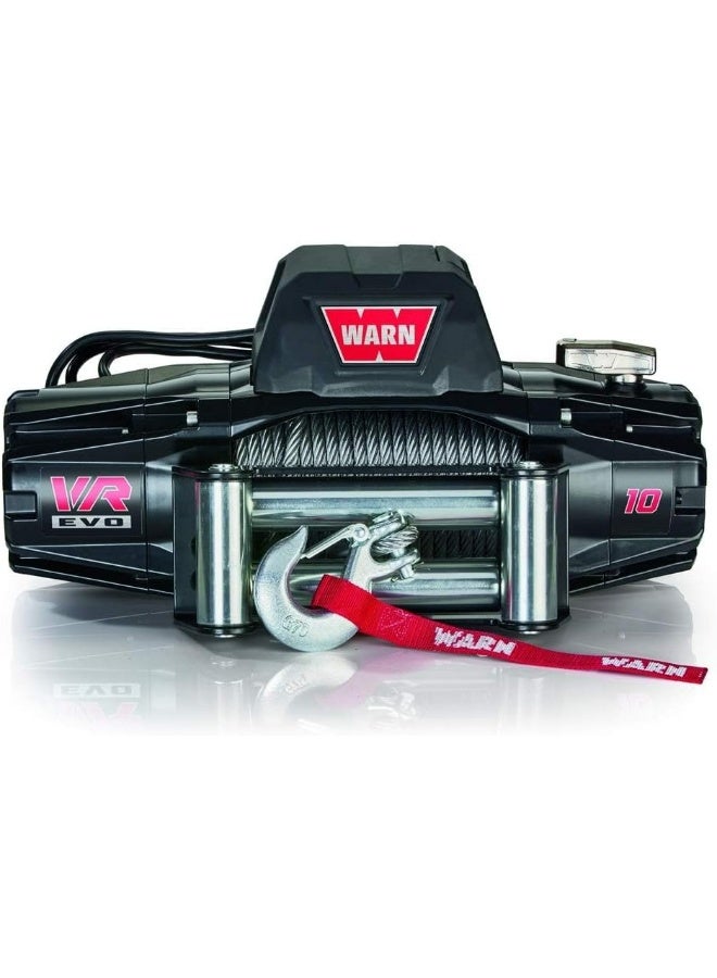 WARN ونش وارن VR إيفو 10، 10,000 رطل مع حبل فولاذي وجهاز تحكم عن بعد لاسلكي، 12 فولت - Image 3
