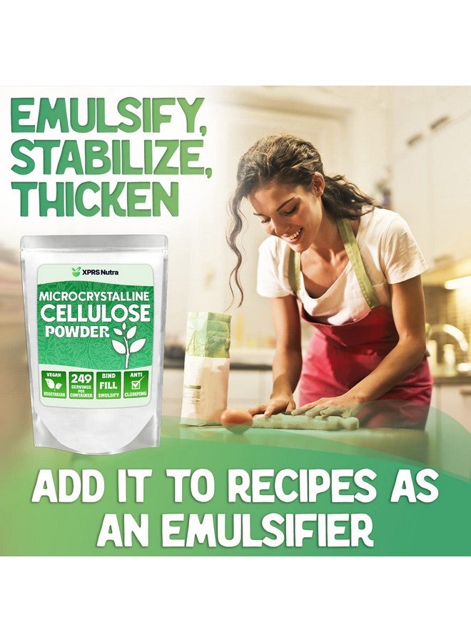 XPRS Nutra Microcrystalline Cellulose Powder - Odorless Cellulose Fiber Powder - 100% Pure Powdered Cellulose Supplement is an Insoluble Fiber for Pill Binder Mix and Cellulose Paste (1.10 Pounds) - Image 2