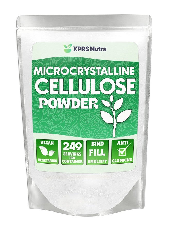 XPRS Nutra Microcrystalline Cellulose Powder - Odorless Cellulose Fiber Powder - 100% Pure Powdered Cellulose Supplement is an Insoluble Fiber for Pill Binder Mix and Cellulose Paste (1.10 Pounds) - Image 1