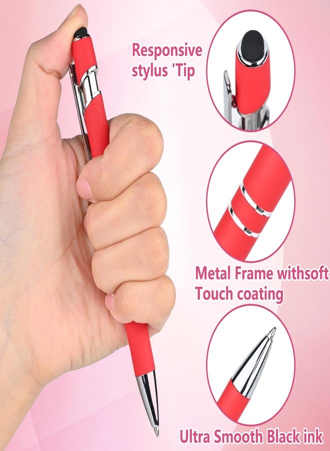 SYSDTTD 3-Pack 2-in-1 Stylus Pen Metal with Black Ink Pens (1.0mm) and Inspirational Phrases - Gift Set in Red, Yellow, Blue - Image 5