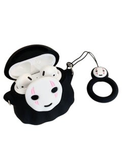 Faceless Bluetooth Headphone Protective Cover For Apple AirPods 3 Pro Black