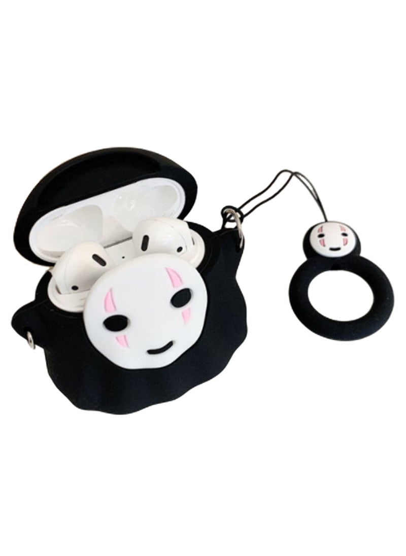 NIBEMINENT - Faceless Bluetooth Headphone Protective Cover For Apple AirPods 3 Pro Black - Image 1