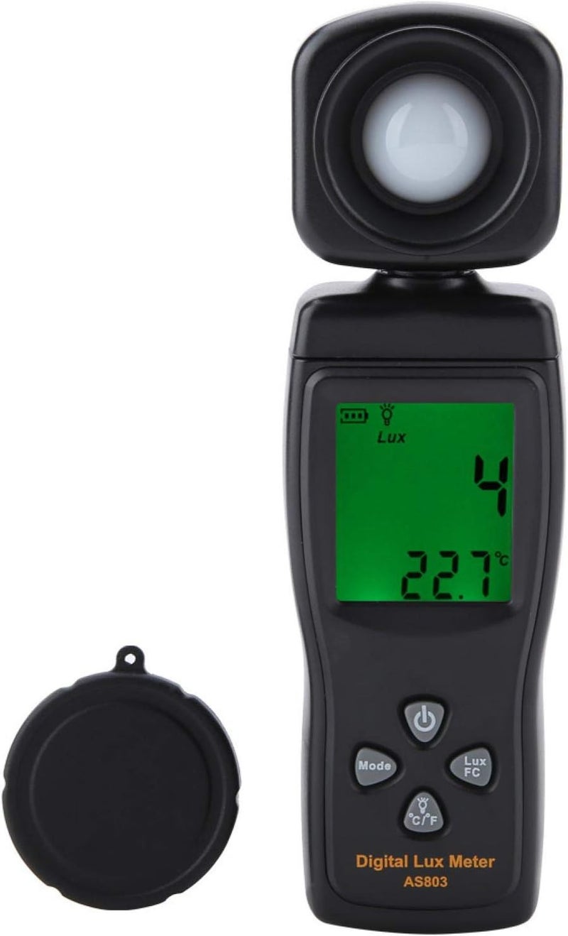 woobles AS803 Digital Lux Light Meter Mini LCD Display Digital Luxmeter Light Meter -10~50℃ Temperature Range 1-200,000 Measuring Range Lux Light Tools - Image 2