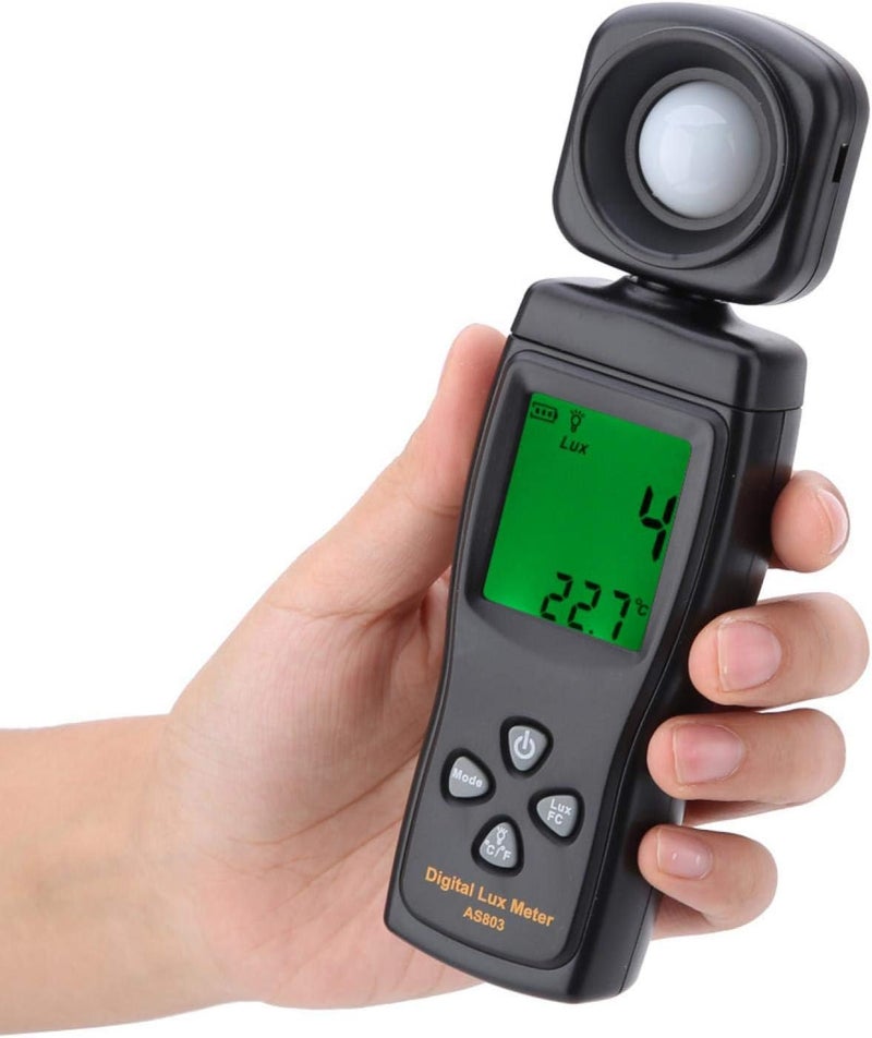 woobles AS803 Digital Lux Light Meter Mini LCD Display Digital Luxmeter Light Meter -10~50℃ Temperature Range 1-200,000 Measuring Range Lux Light Tools - Image 5