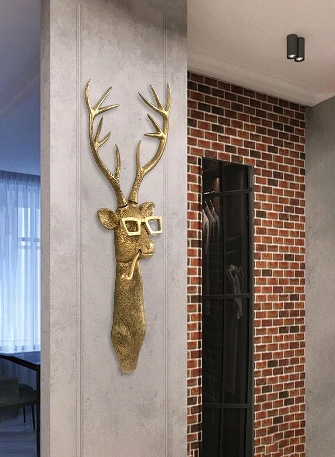 Joogour Head Wall Mount Decor,Resin Animal Sculptures，Art Deco Wall Hanging Decoration for Living Room Bedroom Officeroom Gift (Set of 5) - Image 4