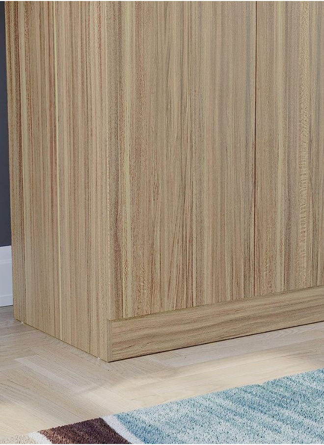 KARNAK - Karnak 2 Door Wardrobe, White Shelf & Hanging Rail Wooden Bedroom Engineered Wood Storage Furniture sonoma oak - Image 1