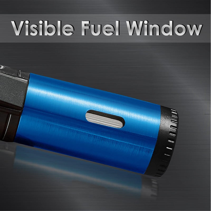 Urgrette 4 Pack Torch Lighter Triple 3 Jet Flame Refillable Butane Lighter Windproof Adjustable Portable Lighter (Butane Not Included) - Image 5