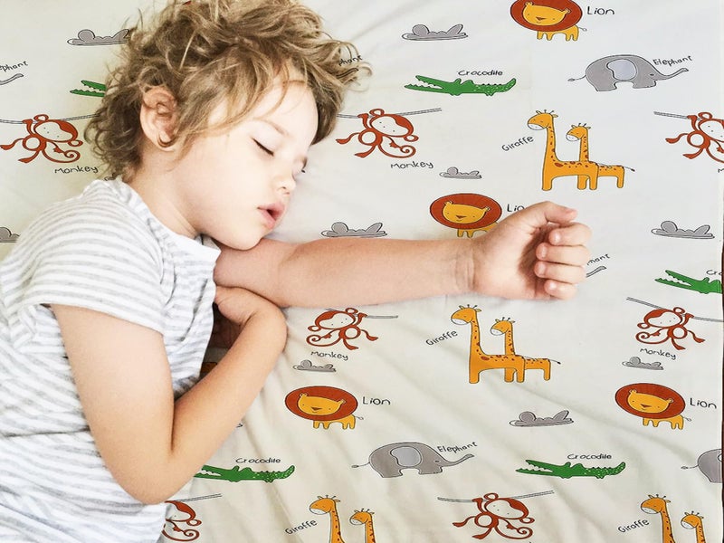 Filymore Kids Animal Single Bedsheet Cartoon Bedcover 240 TC Microfiber Kid Bedspread for Single Size Bed (Size 90 X 60 Inches) 1 Bedsheet with 1 Pillow Cover for Kids Room (Color-Cream) - Image 4