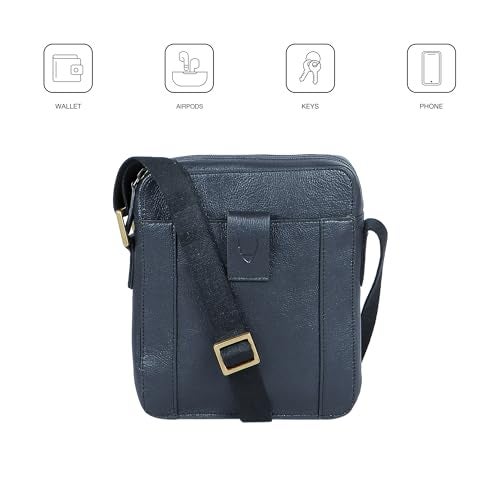 Hidesign Men's Leather Crossbody Bag - Image 5