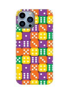 Case for Apple iPhone 14 Pro Max Slim Snap Classic Series Mobile Cover Hard PC Shield Matte Finish Print - Dice Roll