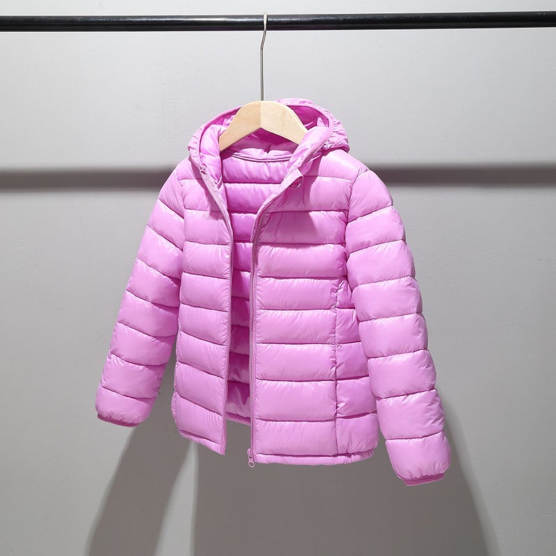 Lightweight Kids Winter Cotton Jacket Purple 