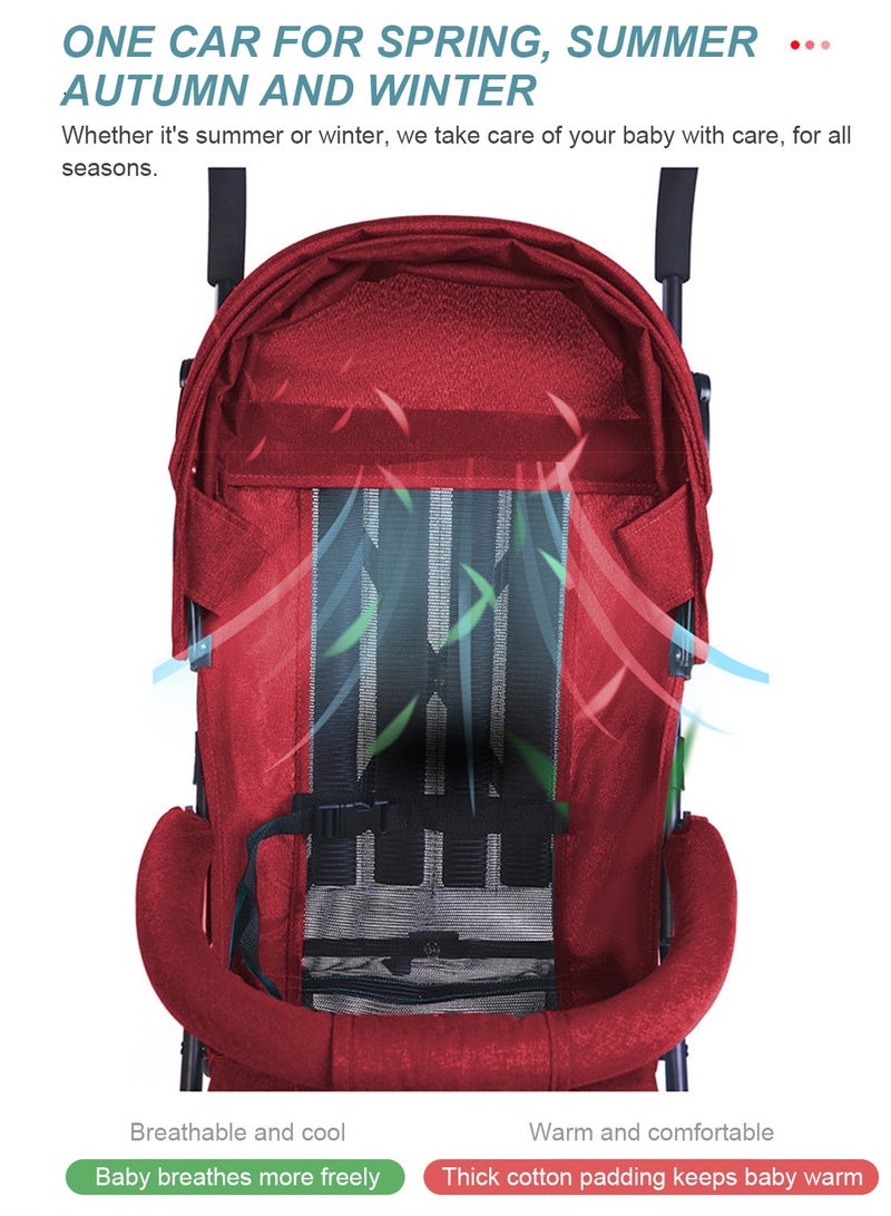 ما بيبي مريحة وتنفس للطي عربة طفل - Image 5