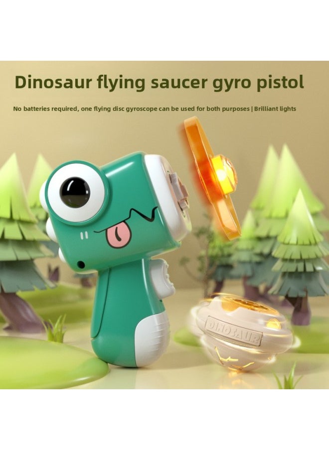 Girls Girls Girls 2025 Net Red To Birthday Gift Kids Children Toys Girls 6 3 Years Old-Colour:[parasaurolophus + Triceratops] 2 Pieces (8 Frisbees + 2 Light Frisbees + 2 Light Tops) Available In Colors  - Image 4