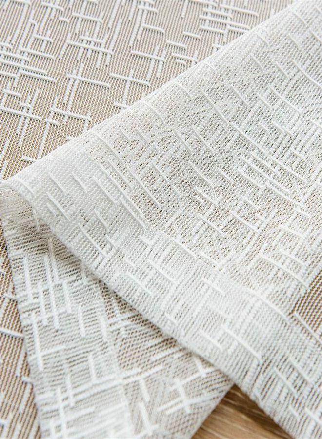 2 Panels Sheer Curtains for Bedroom or Livingroom Decoration Beige  - Image 5
