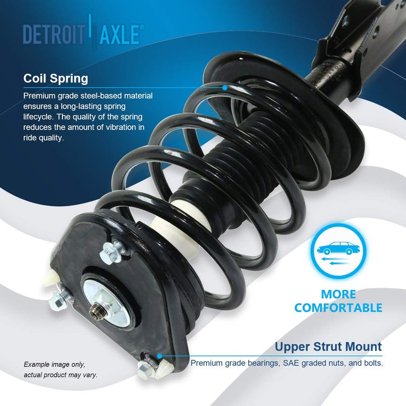 Generic Detroit Axle - Front Left and Right Struts Assembly Replacement for 2006 2007 2008-2011 Cadillac DTS Buick Lucerne - 2pc Set  - Image 2