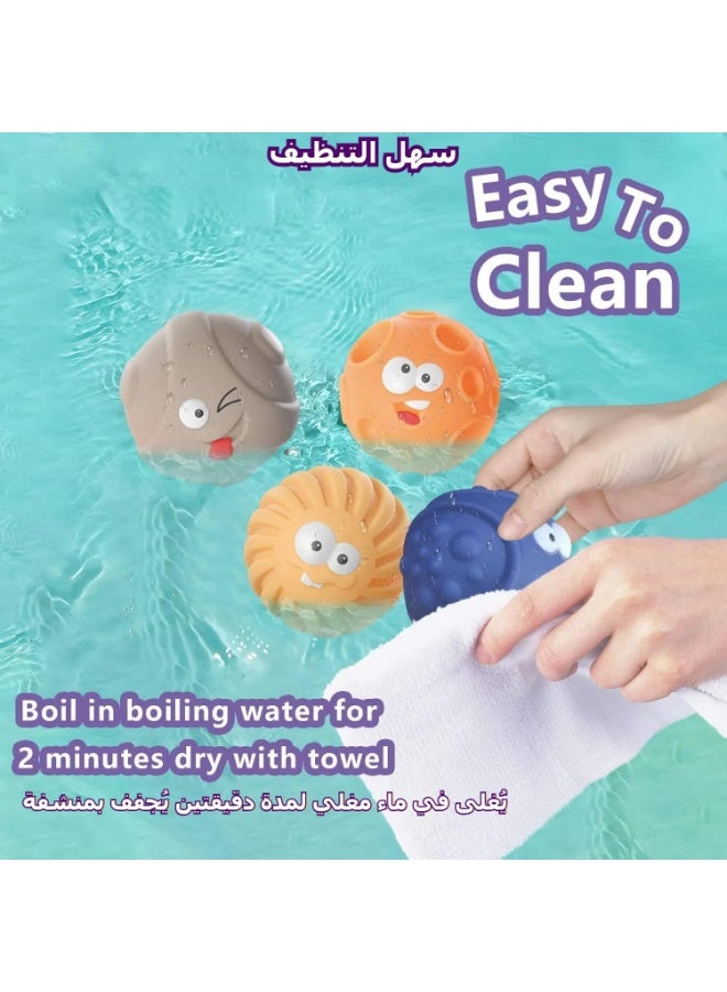 JOGAMS 3 in 1 Montessori Toys for Babies 0-12 Months Soft Baby Teething Toys Stacking Building Blocks for Infants Sensory Developmental Education Toys for Toddler Baby 12-18 Months 23Pcs - Image 5