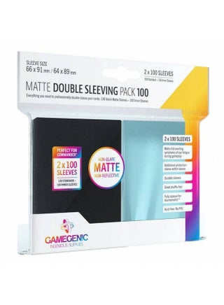 Prime Matte Double Sleeving Pack 100 | Card Sleeving Pack Includes 100 Prime Sleeves & 100 Inner Sleeves | Double-Sleeved Card Protection | Protects up to 100 Standard Gaming Cards | Made by Gamegenic - pzsku/Z180FDF24218EFA137B20Z/45/1745926187/0b5132d2-bd8c-461d-8ce1-39ba1c10454a