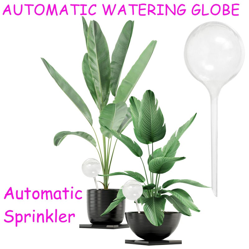 Jgalnim 10 PCS Large Clear Plastic Watering Globes,Plant Self-Watering Bulbs,Flower Automatic Water Device,Garden Waterer for Plant Indoor Outdoor Plants Flowers - Image 4