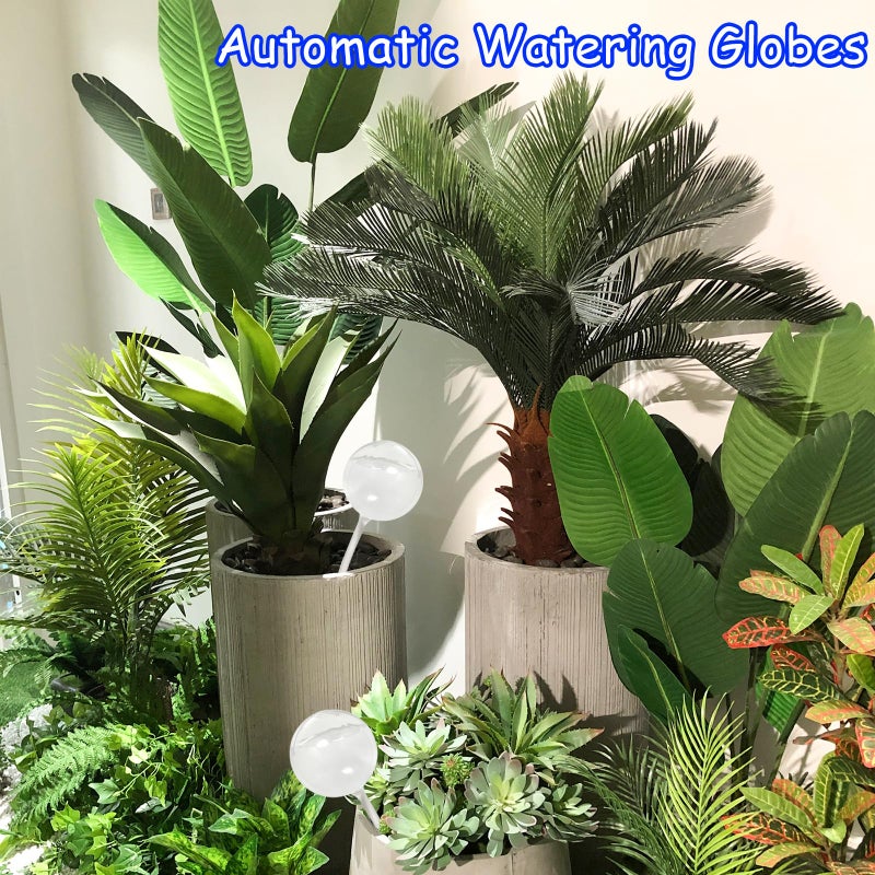 Jgalnim 10 PCS Large Clear Plastic Watering Globes,Plant Self-Watering Bulbs,Flower Automatic Water Device,Garden Waterer for Plant Indoor Outdoor Plants Flowers - Image 5