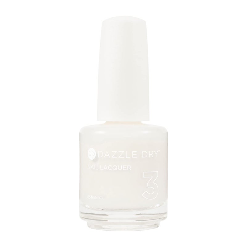 Dazzle Dry Nail Lacquer (Step 3) - Breathe Free - A sheer, milky soft marshmallow nude. Sheer cream. (0.5 fl oz) - Image 1